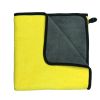 Pet dog cat bath towel soft coral fleece absorbent towel quick-drying bath towel convenient cleaning wipes pet supplies dropship - Yellow - 100x50cm