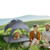 Outdoor travel CampingPortable Elevated Pet Bed With Removable Canopy Shade - grey - L
