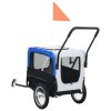 2-in-1 Pet Bike Trailer & Jogging Stroller Gray and Blue - Grey