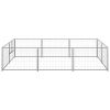 Dog Kennel Silver 64.6 ftÂ¬â‰¤ Steel - Silver