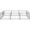 Dog Kennel Black 64.6 ftÂ¬â‰¤ Steel - Black