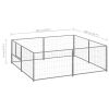 Dog Kennel Silver 43.1 ftÂ¬â‰¤ Steel - Silver