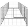 Dog Kennel Silver 75.3 ftÂ¬â‰¤ Steel - Silver