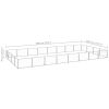 Dog Kennel Silver 344.4 ftÂ¬â‰¤ Steel - Silver