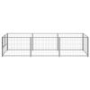 Dog Kennel Silver 32.3 ftÂ¬â‰¤ Steel - Silver