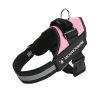 No Pull Pet Harness For Dog & Cat; Adjustable Soft Padded Large Dog Harness With Easy Control Handle - Pink - S
