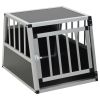 Dog Cage with Single Door 21.3"x27.2"x19.7" - Silver