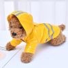 S-XL Pets Dog Raincoat Reflective Strip Dog RainCoat Waterproof Jackets Outdoor Breathable Clothes For Puppies - Yellow - XL
