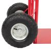 Free  shipping  Iron 150kg Non-foldable Luggage Cart Red  YJ - red