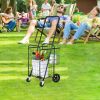 Free  shipping  Oshion Iron 1100mm Telescopic Armrest 0.8mm 16# Round Tube 30kg Silver Foldable Shopping Cart  YJ - black