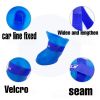 Dog Adjustable Straps & Waterproof Outdoor Booties For Snow & Rain - Royal Blue - XXL