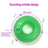 Pet Toys Bite Resistant Sound Toy Chew Teeth Clean Large Dog Golden Retriever Barbed TPR Training Teeth Cleaning Thorn Circle - Red