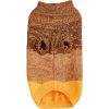 Horizontal Two-Legged Pet Warm Knit Striped Color Knit - YellowM