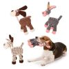 Dog Squeaks Toys; Plush Chewing Toys; Puppy Chewing Toys; Cute Animal Shaped Toys For Dogs - Brown Dog