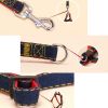Pet Dog Chest Back Leash Set Adjustable Dogs Chest Back Traction Rope Puppy Pet Nylon Durable Outdoor Walking Rope Chain Belt - Black - M