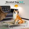 MewooFun Portable Raised Pet Bed Elevated Dog Cot with 2 Rod Design Cat Beds - QM007