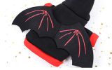 Pet Black Bat Wing Costume Hooded Winter Warm Sweater Halloween Costume - XXL