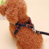 Pet Dog Chest Back Leash Set Adjustable Dogs Chest Back Traction Rope Puppy Pet Nylon Durable Outdoor Walking Rope Chain Belt - Black - M