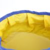 Dog Cat Bowl Open Air Travel Food Holder Folding Foldable Feeder Dish Water Bowl Food Stockpiling Bag Pet Nibble Plate Drink Waterproof - blue