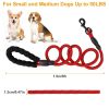 5FT Dog Leash Dog Training Walking Lead w/ Foam Handle Highly Reflective Treads  - Blue