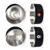 Wholesale Low Price High Quality 32oz 64oz Double Wall Insulated Stainless Steel Powder Coated Dog pet Bowl - Black