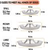 Stainless Steel Non-Slip Rubber Bottom Puppy Dog Bowl Easy to Clean Multi-Dog Feeding Bowl (3.6-4.7 Cup) - 2 Pack Medium (3.6 Cup)