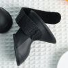 Dog Adjustable Straps & Waterproof Outdoor Booties For Snow & Rain - Black - L