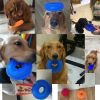 Pet Toys Bite Resistant Sound Toy Chew Teeth Clean Large Dog Golden Retriever Barbed TPR Training Teeth Cleaning Thorn Circle - Red