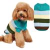Horizontal Two-Legged Pet Warm Knit Striped Color Knit - BluestripeL