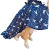 Waterproof Cape for Large and Small Dogs Windproof Raincoat Poncho for Pets - Unicorn4XL