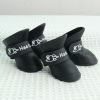 Dog Adjustable Straps & Waterproof Outdoor Booties For Snow & Rain - Black - L