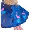 Waterproof Cape for Large and Small Dogs Windproof Raincoat Poncho for Pets - FlamingoM