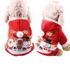 2021 New Pet Clothes Fall/winter Flannel Warm Festive Dress Elk Christmas Dress - as the picture - L-4