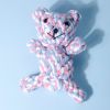 1pc Bear Shaped Pet Knot Toy - Colorful Cotton Rope Bear